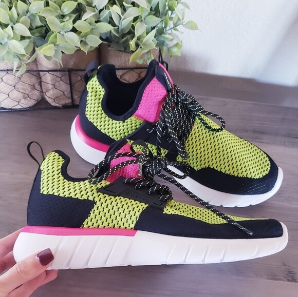 CU4TRO Bolt Lime Knit Sneakers NEW CU4TRO Bolt Lime Knit Sneakers NEW Mens Size | Mercari main image 3
