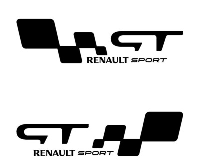 Renault GT Sport Reproduction Vinyl Decal both sides x 1 left x 1right car/van