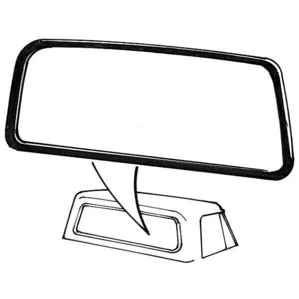 Ford F100 F150 F250 F350 1973-1997 ventana trasera fija junta de goma, junta Foto 2 de 4