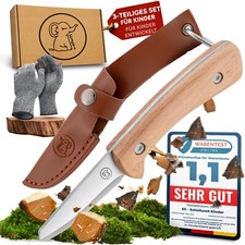 Eli Schnitzmesser Kinder mit Ledertasche ab 8...