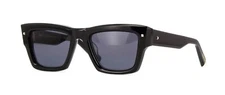 Valentino XXII Sculptured Black/Dark Grey (BLK) Sunglasses