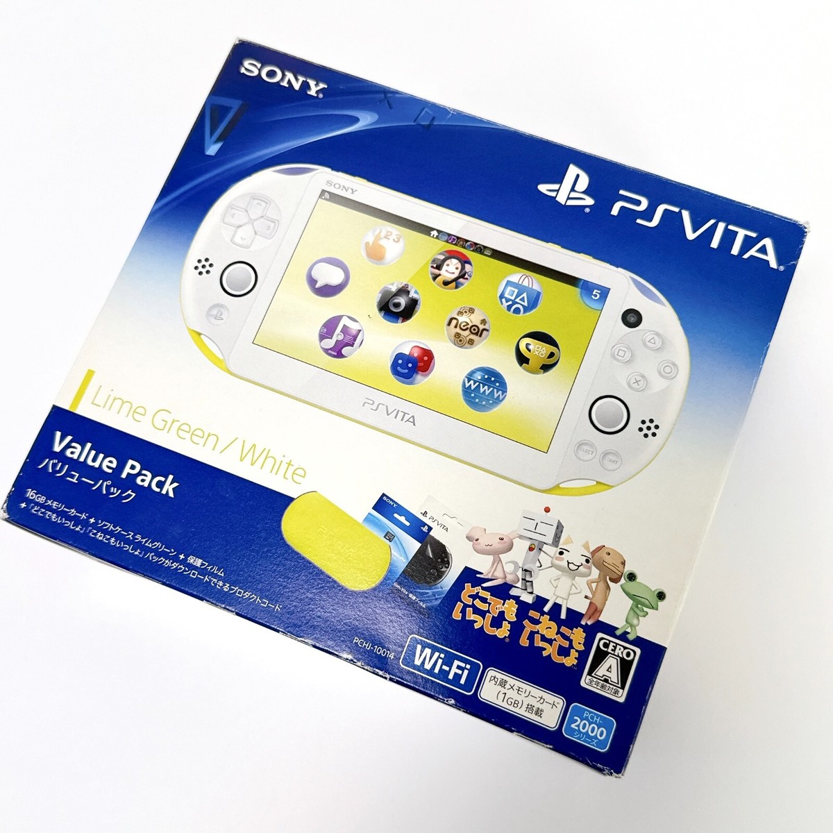 Nintendo Switch PSvita PCH-2000 PS Vita SONY PCH-2000 Slim Aqua Blue Wi-Fi LCD w/ Charger