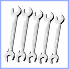 Thin Double Open End Spanner Repair Wrench Chrome Vanadium Steel Metric 6mm-36mm