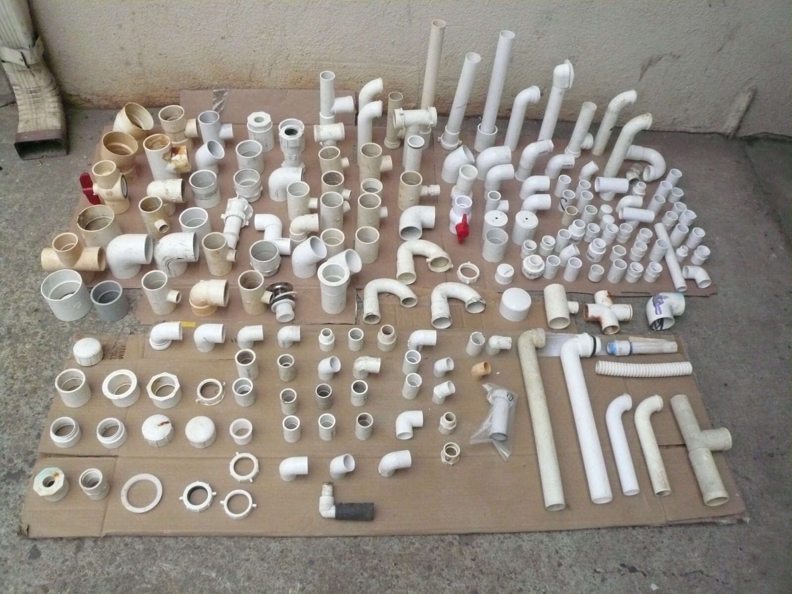 Huge Lot of PVC, CPVC and ABS Plumbing Pipe Parts- Over 200 Pieces