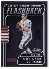 2020 PANINI ABSOLUTE FOOTBALL- PHIL SIMMS FANTASY FLASHBACK NO. FF-PS NY GIANTS