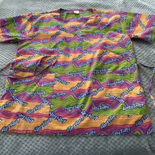 Laffy Taffy Scrub Top Medical Pediatric Nurse Teacher Women  s Size Large Nestle