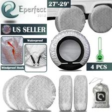 27-29" Waterproof Car Wheel Tire Covers Truck RV Trailer SUV Camper UV Protector