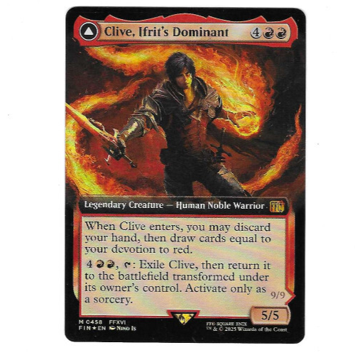 MTG イフリート/Ifrit【Foil】 Clive, Ifrit's Dominant (Borderless) (Surge Foil
