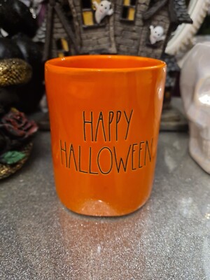 TK Maxx Rae Dunn Halloween Orange Pumpkin Pie Happy Halloween Kerze 8,7 Oz.