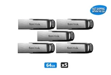 Sandisk Ultra Flair 64GB Flash Drive USB 3.0  Pen Drive Thumb Drive (5 Pack)