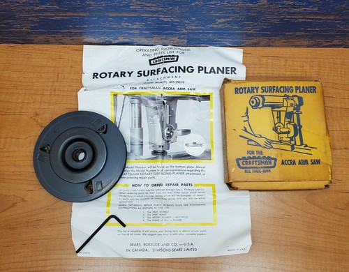 Vintage Craftsman Rotary Surfacing 