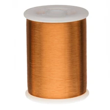 42 AWG Gauge Heavy Formvar Copper Magnet Wire 1.0 lbs 49600' 0.0029" 105C Amber