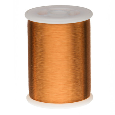 42 AWG Gauge Heavy Formvar Copper Magnet Wire 1.0 lbs 49600' 0.0030'' 105C Amber