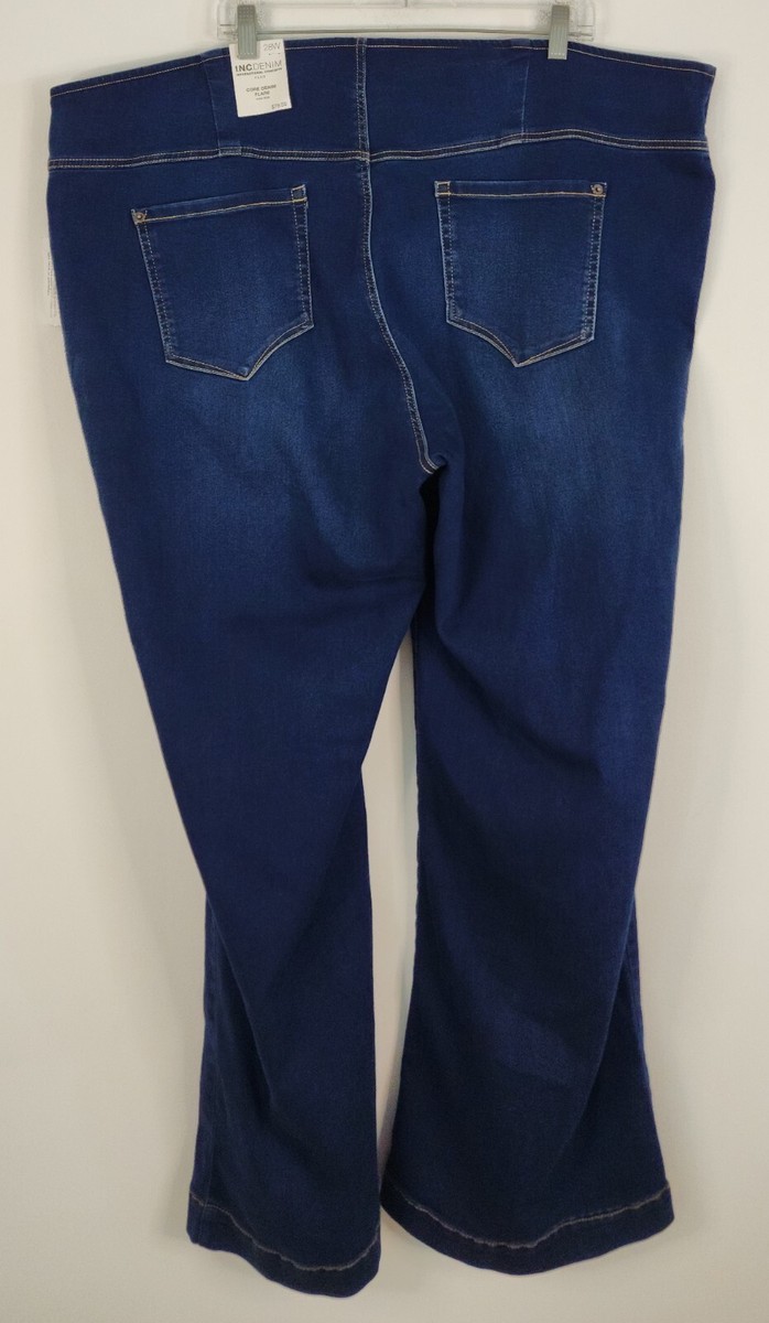 INC Denim NWT Womens Pull On Flare Jeans Size 28W MSRP $80 | eBay