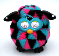 2012 HASBRO Furby Boom Black Pink Blue Triangles Works AOK Vintage Collectible