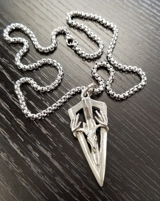 Deer Skull Broadhead Necklace, Hunting Necklace, Hunting Gifts for Men