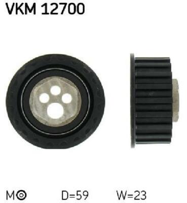 Original SKF tensioner pulley timing belt VKM 12700 for Seat