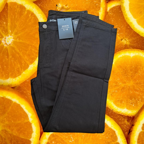 New Under 5'10' (U-510) Canvas Pants 5 Pocket Black Size 32/25 (32x25) A