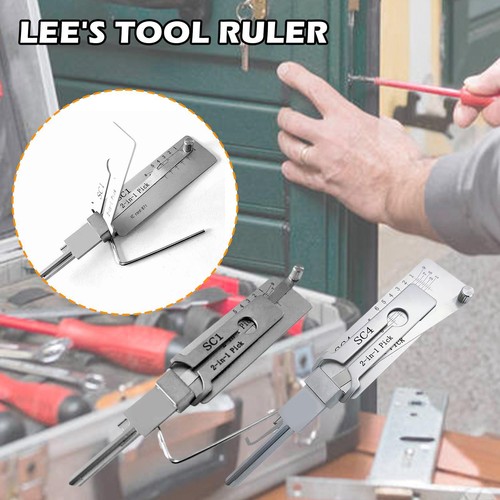 Original 2 in 1 Pick Lishi Tool KW1,KW2,KW5,SC1-R/L,SC4-R/L,LW5,AM5,M1,LW5 MS2 - Afbeelding 6 van 20