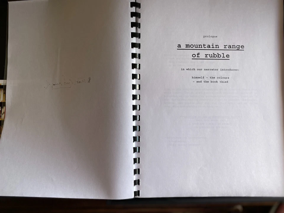 THE BOOK THIEF, Markus Zusak, original manuscript w/ provenance, SIGNED - Image 3 of 4