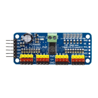 PCA9685 16 Ch 12-bit PWM Servo Shield Motor Driver I2C Module For Arduino Robot