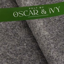 Handicraft Wool/Viscose Felt Fabric Material - Marl Grey - Felt By Oscar & Ivy