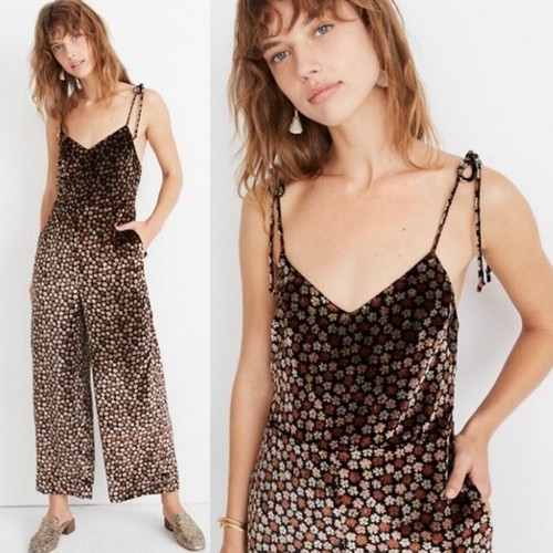 NWT MADEWELL Velvet Thistle Cami Jumpsuit in Petite Blooms- Sz 6- NEW - Picture 1 of 8