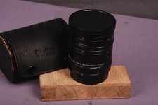 Vivitar Extension Tubes / Model AT-21 / 12,20,  36 mm / 3 Tubes and Case