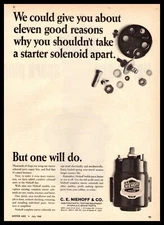 1965 C. E. Niehoff & Co. Chicago IL Dealer Solenoid Parts Repair Kit Print Ad