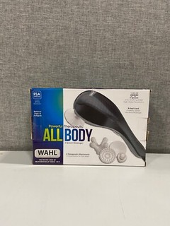 Masajeador terapéutico de 2 velocidades WAHL All Body Power con 4 cabezales de fijación 4120 600