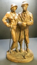Vintage Signed Austin Sculpture "Country Club" by Heath 16" x 8.25" x 6.75" V.G.