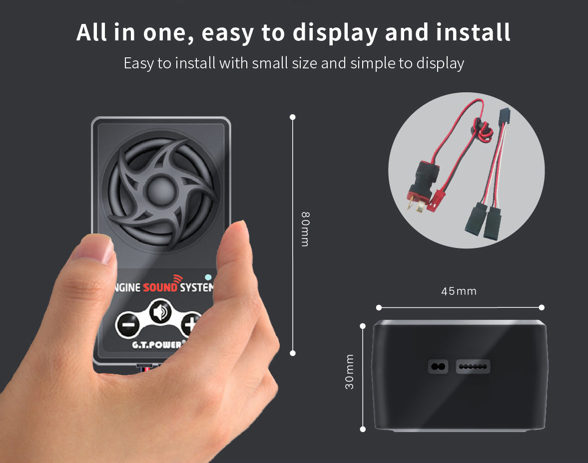 GT POWER All-In-One Engine Simulation Sound System Audio Sound 