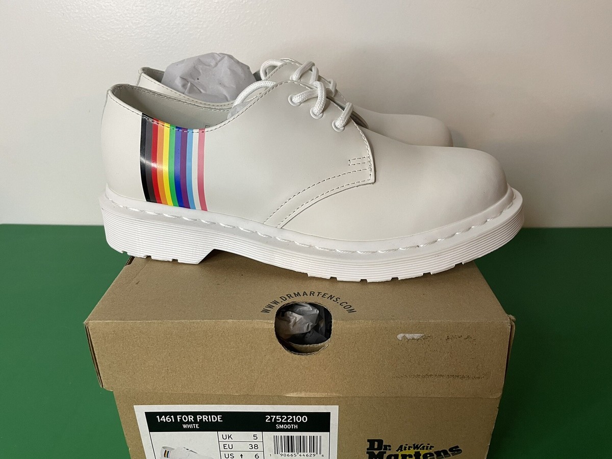 Dr Martens 1461 For Pride White Oxford Women