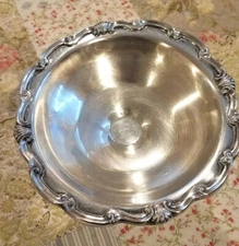 Vintage FB Rogers Georgetown Sterling Silver Plated Pedestal Compote Dish, candy