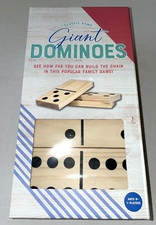 Professor Puzzle Giant Wooden Dominoes Classic Family Game 28 Pieces NIB