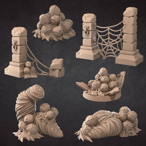 Arachnophobia Pack | Scatter Mini Spider Nest Scenery | Bite the Bullet