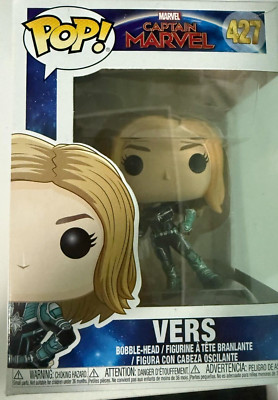 Funko POP! Marvel - VERS - # 427 CAPTAIN MARVEL - BOBBLE-HEAD Vinyl Figur