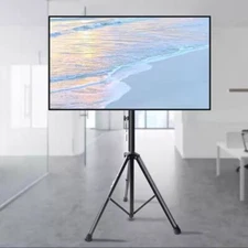 Flat Panel Monitor Stand Portable Swivel Holder Height Adjustable Tripod 14-44in