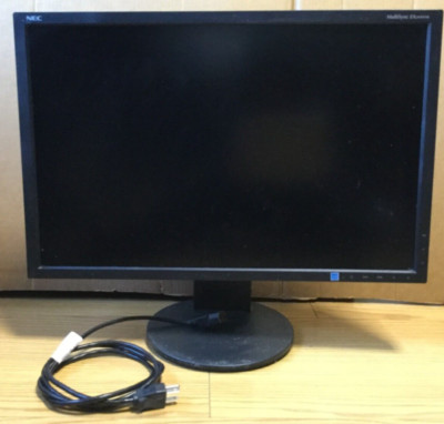 NEC MultiSync EA244WMi Rotatable Monitor Black 24'' With  Power Supply  Cable