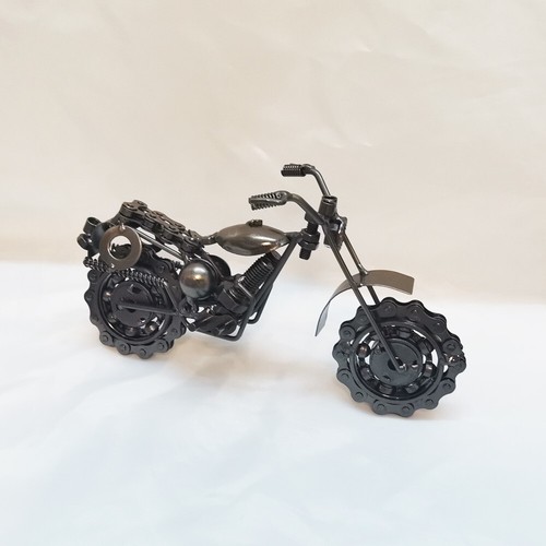 Collectible Motorbike Model Metal Dirt Bike Motorcycle Sculpture Home Bar Decor - Picture 18 of 24