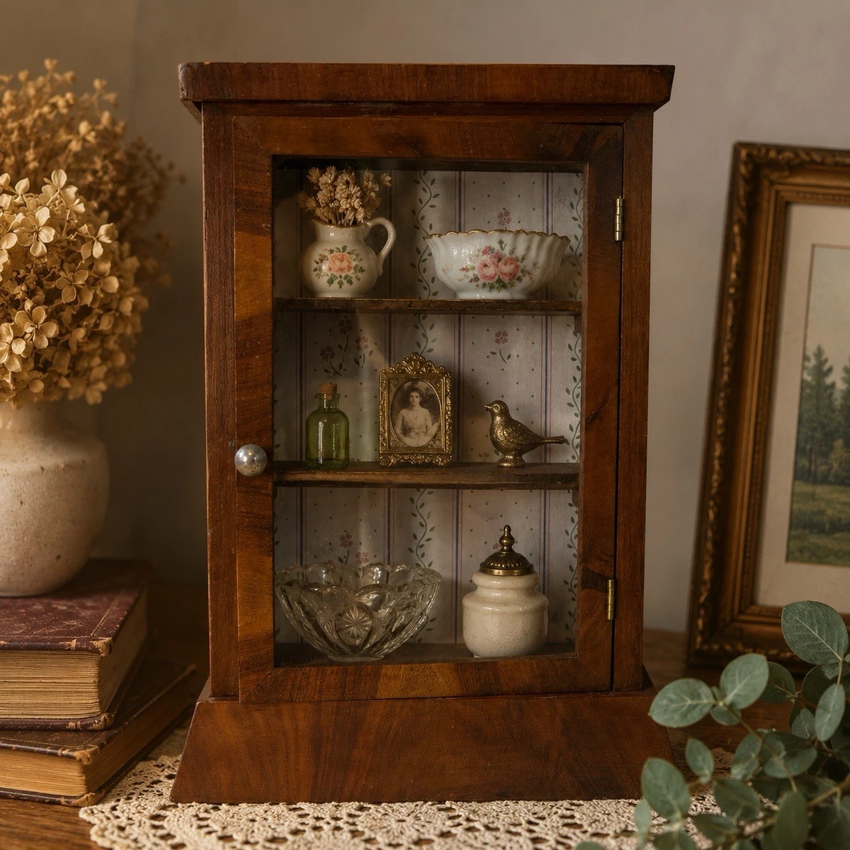 Glass Antique Cabinets & Cupboards for sale | eBay