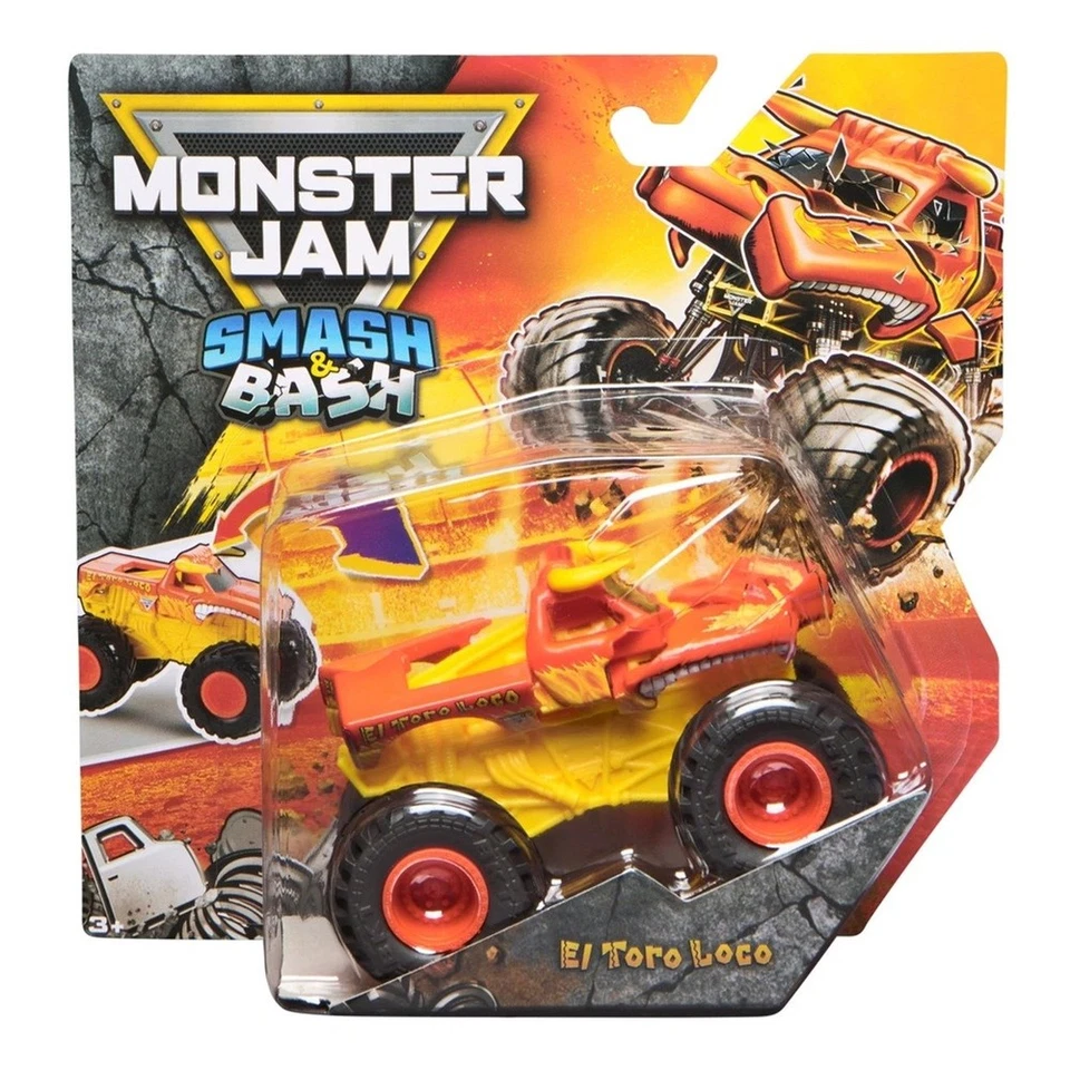 Monster Jam Smash and Bash El Toro Loco 1:64 Scale Diecast Truck NEW