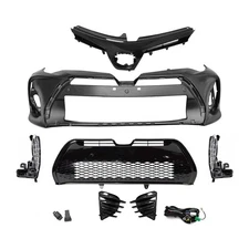 For 2017-2019 Toyota Corolla SE XSE Complete Front Bumper & Grille Fog Light Set