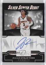 2023 Panini Noir Silver Screen Debut Signatures /99 Julian Strawther Auto 18ci