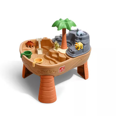 Dino Dig Sand and Water Table with Dinosaur Accessories for Outdoor Sensory Play