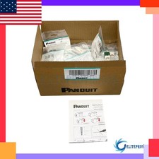 GENUINE Panduit Giga TX Cat6 jack Green BOX OF 50. CJ688TGGR US
