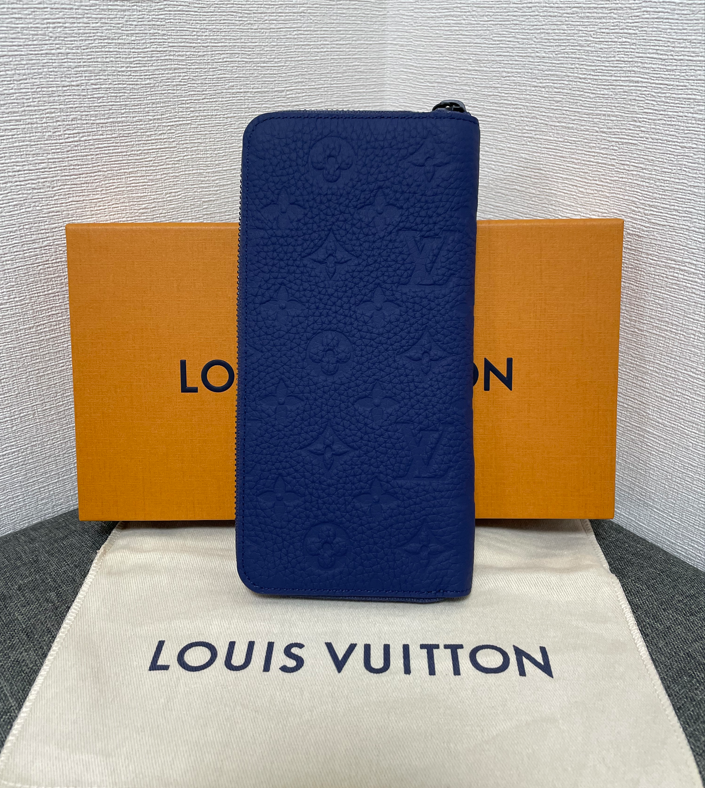 Louis Vuitton Zippy Wallet Vertical Round Purse M11523 Sapphire