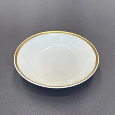 Haviland Limoges Berry Dessert Fruit Bowls Replacment 5" White Gold Trim