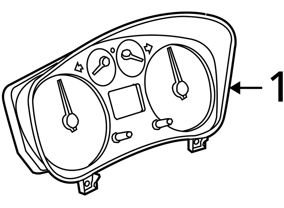 Cuadro de instrumentos velocímetro Ford Transit Connect 2010-2012 medidores RR68J Foto 4 de 4