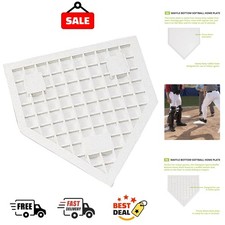Rubber Bases & Home Plate, Waffle Bottom Non-Slip Indoor/Outdoor Use, Heavy-D...